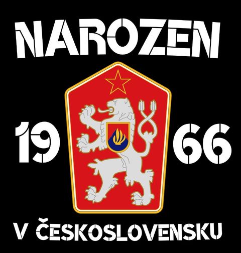 Obrázek produktu Pánské tričko Narozen 1966 v Československu