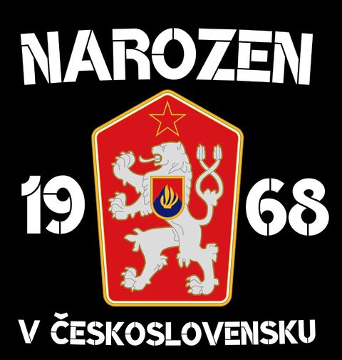 Obrázek produktu Pánské tričko Narozen 1968 v Československu