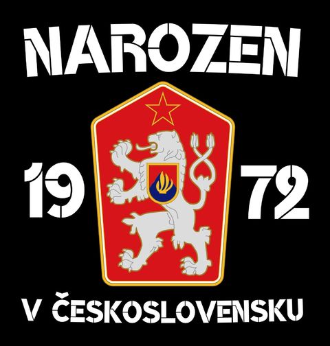 Obrázek produktu Pánské tričko Narozen 1972 v Československu