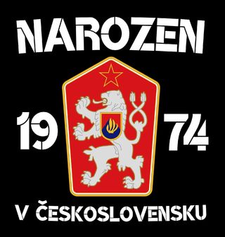 Obrázek 1 produktu Pánské tričko Narozen 1974 v Československu