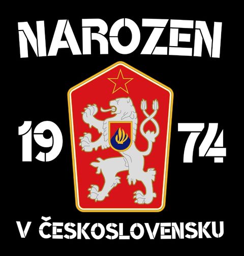 Obrázek produktu Pánské tričko Narozen 1974 v Československu