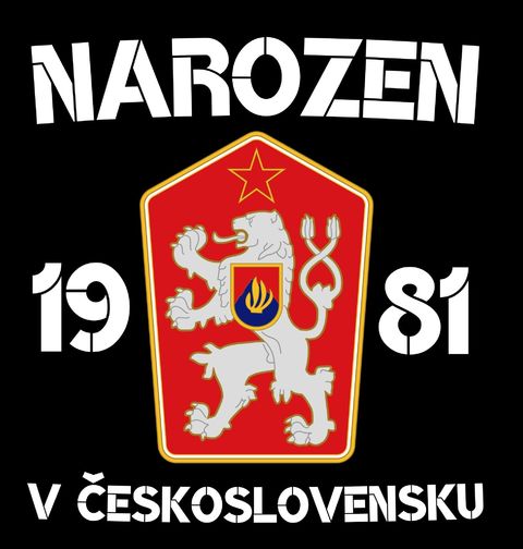 Obrázek produktu Pánské tričko Narozen 1981 v Československu