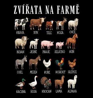 Obrázek 2 produktu Pánská mikina Zvířata na Farmě