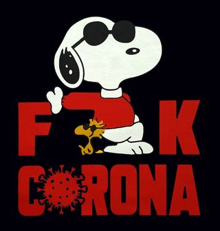 Obrázek 2 produktu Pánské tričko Fuck Corona Snoopy