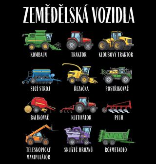 Obrázek 2 produktu Dámské tričko Druhy Zemědělských Vozidel