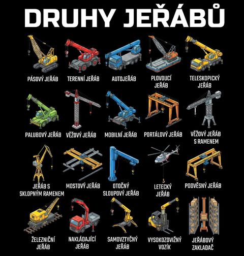 Obrázek produktu Pánské tričko Druhy Jeřábů