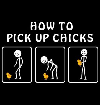 Obrázek 2 produktu Pánské tričko Jak sbalit slípky How to pick up chicks