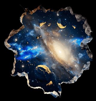 Obrázek 2 produktu Pánské tričko Portál do Mezihvězdné Mlhoviny 3D