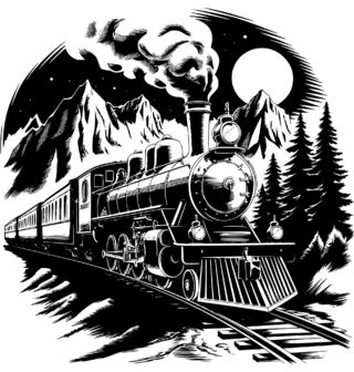 Obrázek 2 produktu Dětské tričko Parní Lokomotiva v Horách