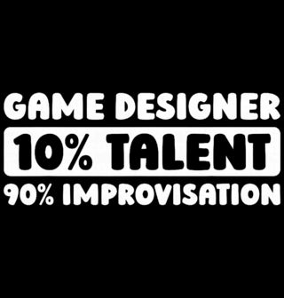 Obrázek 2 produktu Pánská mikina Herní designér 10 % talent 90 % improvizace