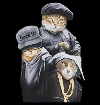 Obrázek 2 produktu Pánská mikina Kočičí Gangsteři Hug Life