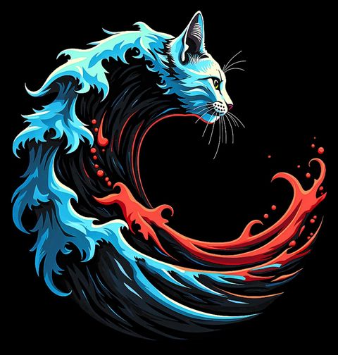 Obrázek produktu Pánská mikina Kočičí Mořská Vlna