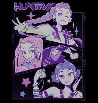 Obrázek 2 produktu Pánská mikina Huntrix Rume, Mira, Zoey KPop Demon Hunters