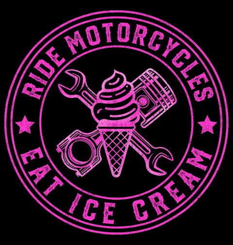 Obrázek produktu Dětské tričko Jeď tvrdě, jez sladce Ride Motorcycles Eat Ice Cream