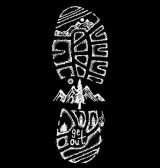 Obrázek 2 produktu Pánské tričko Otisk boty Vylez ven! Get Out