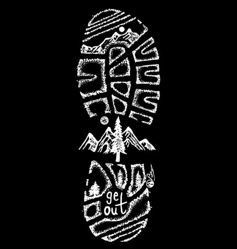 Obrázek produktu Pánská mikina Otisk boty Vylez ven! Get Out