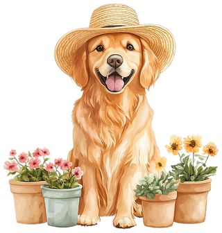 Obrázek 2 produktu Dětské tričko Zahradní Zlatý Retrívr v Klobouku