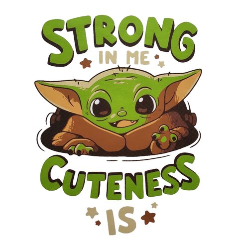 Obrázek produktu Pánské tričko Baby Yoda Strong In Me Cuteness Is Star Wars