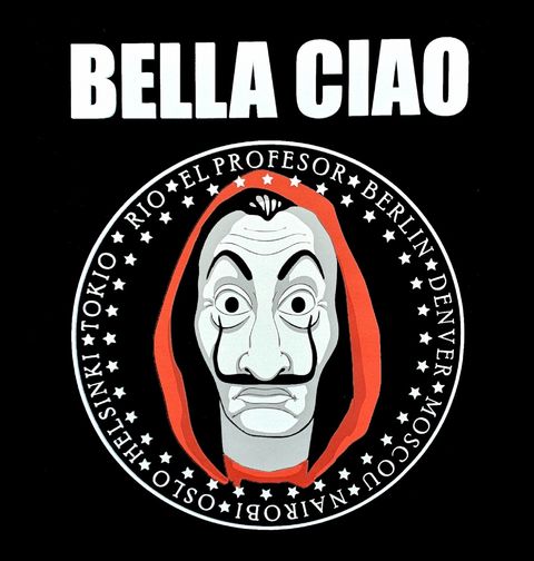 Obrázek produktu Pánské tričko Bella Ciao La Casa De Papel Papírový dům