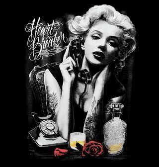Obrázek 2 produktu Pánské tričko Marilyn Monroe Heart Breaker (Velikost: 4XL)