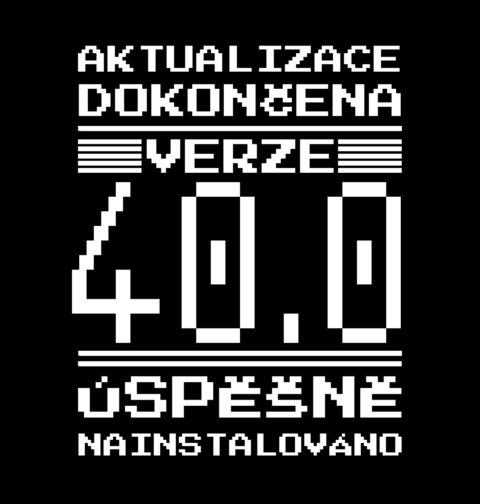 Obrázek produktu Pánské tričko Verze 40 Úspěšně Nainstalováno
