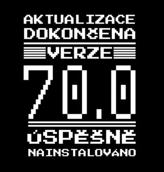Obrázek 2 produktu Pánské tričko Verze 70 Úspěšně Nainstalováno
