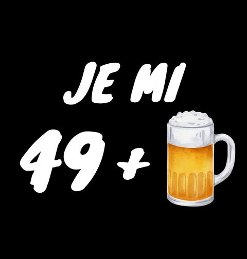 Obrázek produktu Pánské tričko Je mi 49 let + 1 Pivo