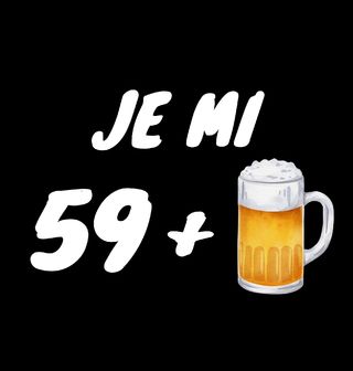 Obrázek 1 produktu Pánské tričko Je mi 59 let + 1 Pivo