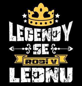 Obrázek 1 produktu Pánské tričko Legendy se Rodí v Lednu