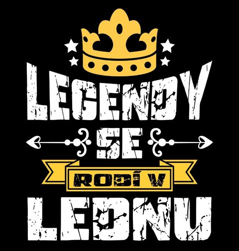 Obrázek produktu Pánské tričko Legendy se Rodí v Lednu
