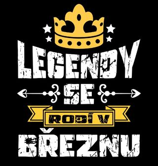 Obrázek 1 produktu Pánská mikina Legendy se Rodí v Březnu