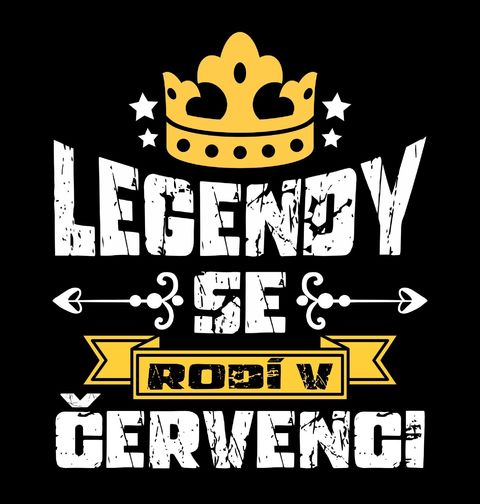 Obrázek produktu Dětské tričko Legendy se Rodí v Červenci