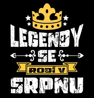Obrázek 1 produktu Pánská mikina Legendy se Rodí v Srpnu