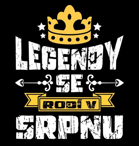 Obrázek produktu Pánská mikina Legendy se Rodí v Srpnu