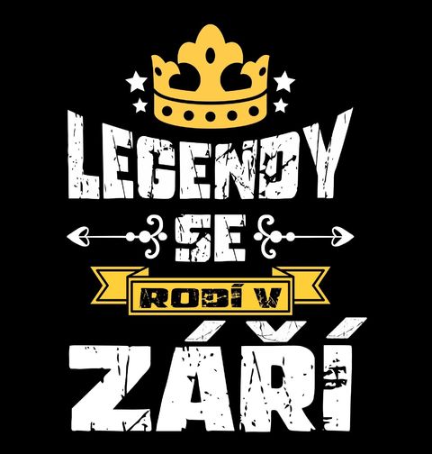 Obrázek produktu Pánské tričko Legendy se Rodí v Září