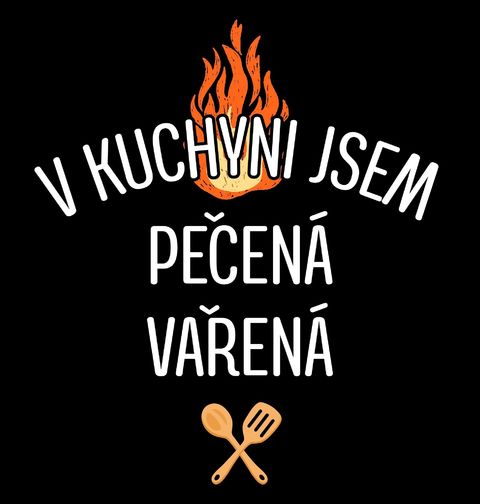 Obrázek produktu Pánská mikina V Kuchyni jsem Pečená Vařená