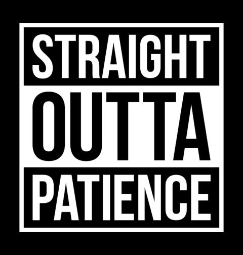 Obrázek produktu Pánské tričko Straight Outta Patience
