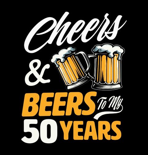 Obrázek produktu Pánská mikina Přípitek k 50. narozeninám Cheers & Beers to my 50 Years