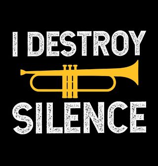Obrázek 1 produktu Dětské tričko I Destroy Silence Ničím Ticho Trubka