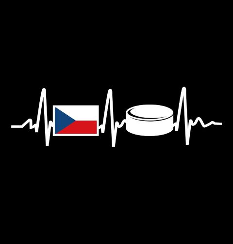 Obrázek produktu Dámské tričko Český Hokej Kardiogram