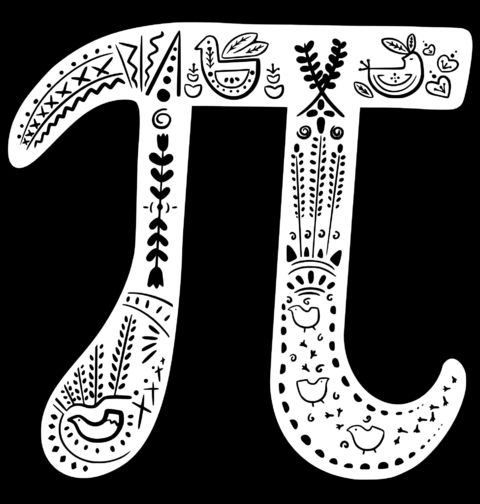 Obrázek produktu Dámské tričko Folk Symbol Pí 𝝅