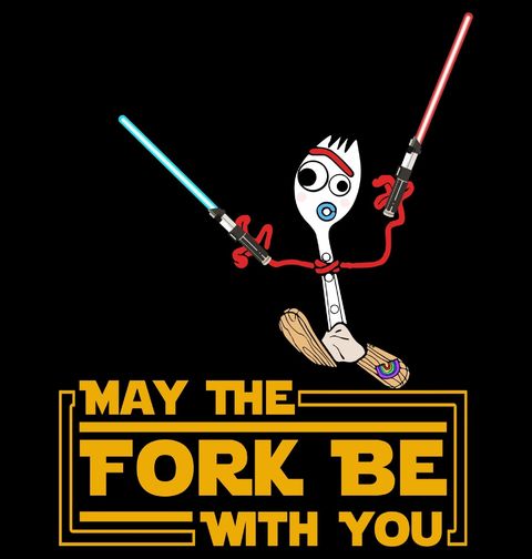 Obrázek produktu Pánská mikina Ať je Vidlička s Tebou Star Wars