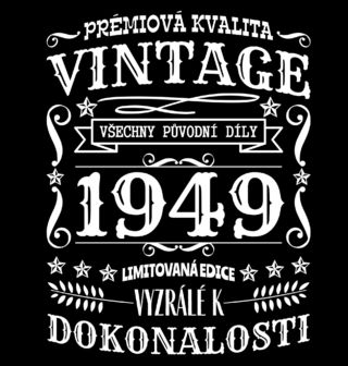 Obrázek 2 produktu Dámské tričko Ročník 1949 Prémiová kvalita