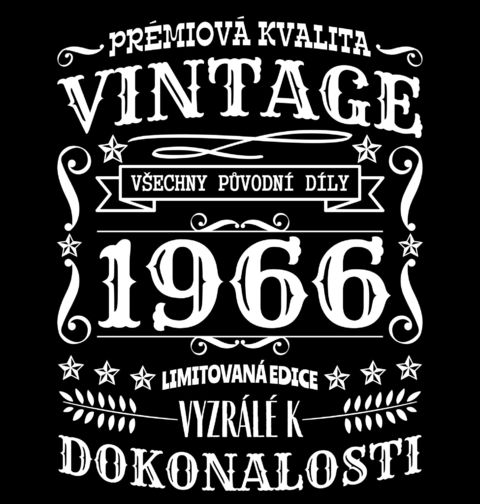 Obrázek produktu Dámské tričko Ročník 1966 Prémiová kvalita