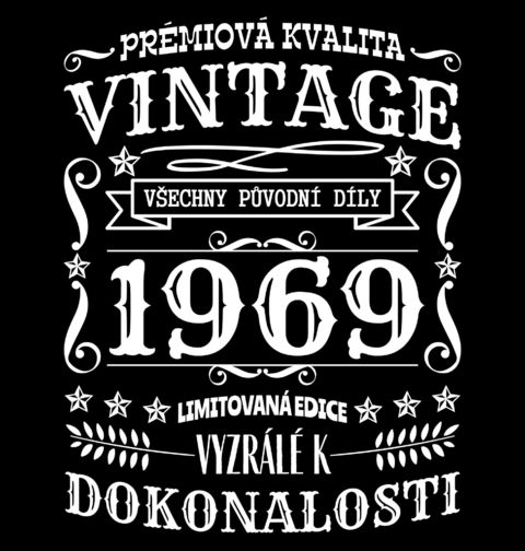 Obrázek produktu Dámské tričko Ročník 1969 Prémiová kvalita