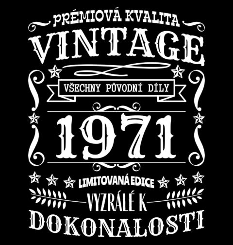 Obrázek produktu Dámské tričko Ročník 1971 Prémiová kvalita