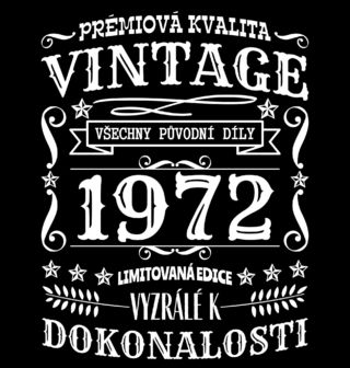 Obrázek 2 produktu Pánské tričko Ročník 1972 Prémiová kvalita