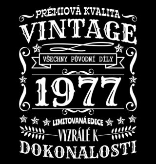 Obrázek 2 produktu Dámské tričko Ročník 1977 Prémiová kvalita
