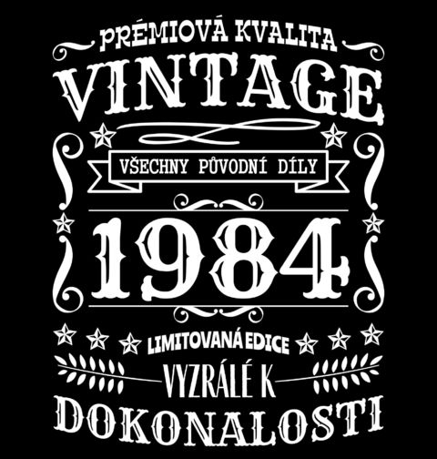 Obrázek produktu Dámské tričko Ročník 1984 Prémiová kvalita