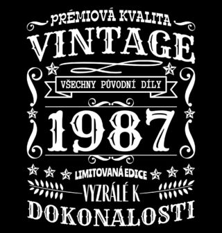 Obrázek 2 produktu Dámské tričko Ročník 1987 Prémiová kvalita